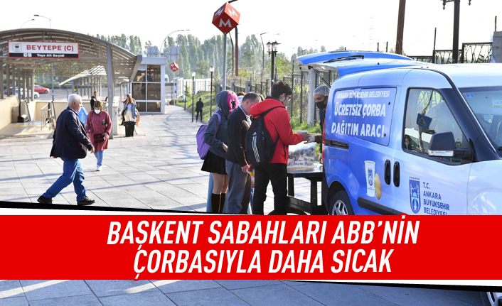 ABB'nin sıcak çorba dağıtımı devam ediyor