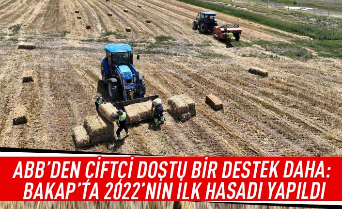 ABB'den çiftçi dostu bir destek daha: BAKAP'ta 2022'nin ilk hasadı yapıldı