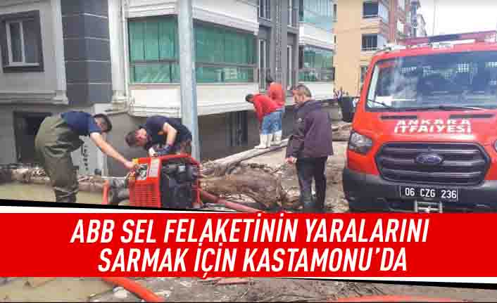 ABB sel felaketinin yaralarını sarmak için Kastamonu'da