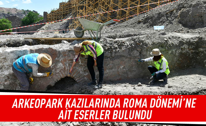 Arkeopark kazılarında Roma dönemi'ne ait eserler bulundu