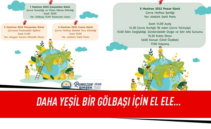 Çevre Haftası kutlamaları Gölbaşı’nda başlıyor…