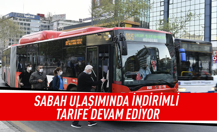 Sabah ulaşımında indirimli tarife devam ediyor