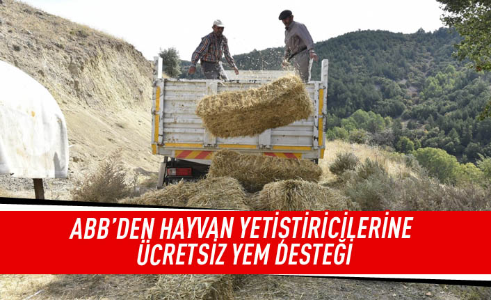 ABB'den hayvan yetiştiricilerine ücretsiz yem desteği