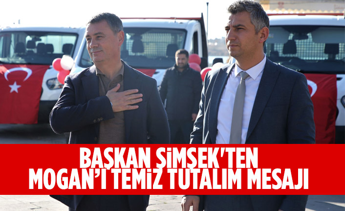 Başkan Şimşek'ten Mogan’ı temiz tutalım mesajı