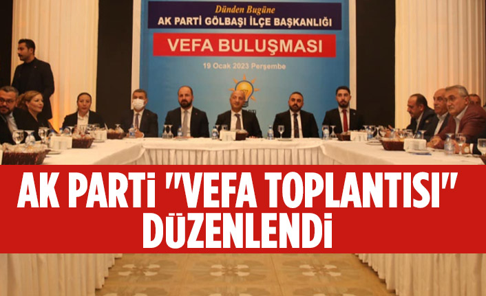 AK Parti "vefa toplantısı" düzenlendi