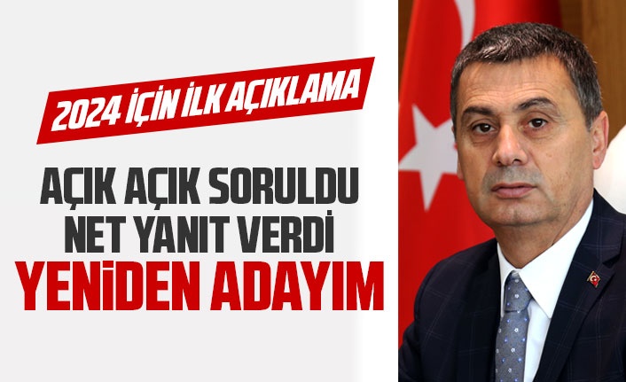 Başkan Şimşek:' 2024'te yeniden adayım'