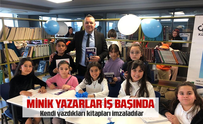 Minik yazarlar iş başında