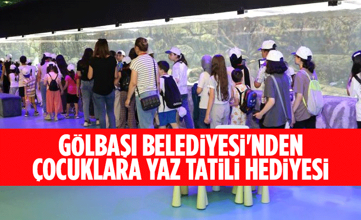 Gölbaşı Belediyesi'nden çocuklara yaz tatili hediyesi