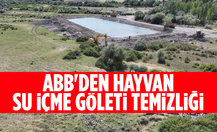 ABB'DEN HAYVAN SU İÇME GÖLETİ TEMİZLİĞİ