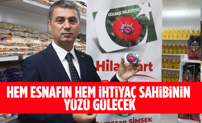 Hilal Kart esnafın da ihtiyaç sahibinin de yüzünü güldürecek