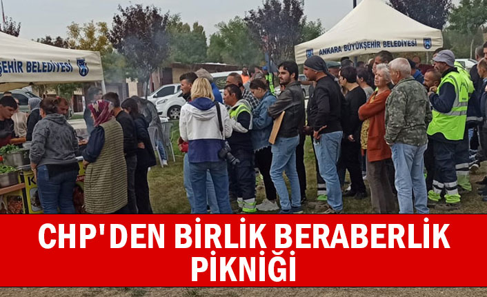 CHP'den birlik beraberlik pikniği