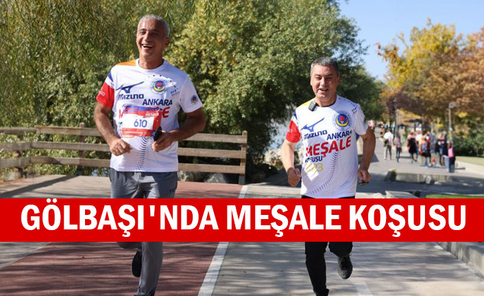 Gölbaşı'nda meşale koşusu