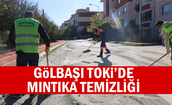 GÖLBAŞI TOKİ’DE MINTIKA TEMİZLİĞİ