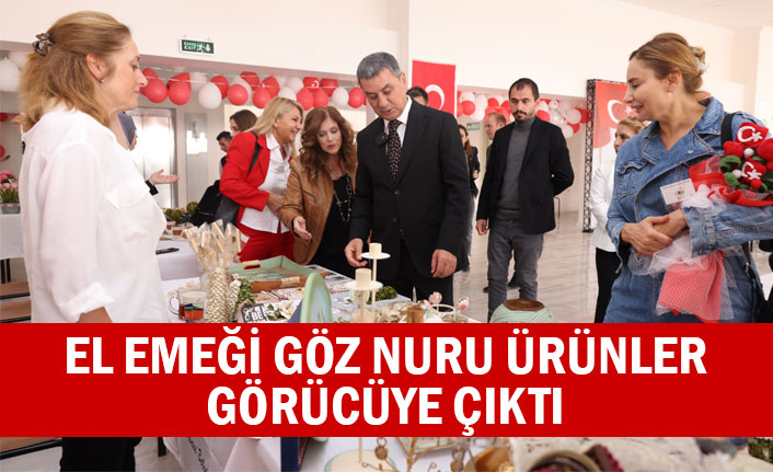 Kızılcaşar Kültür Merkezi’nde el emeği göz nuru ürünler sergilendi