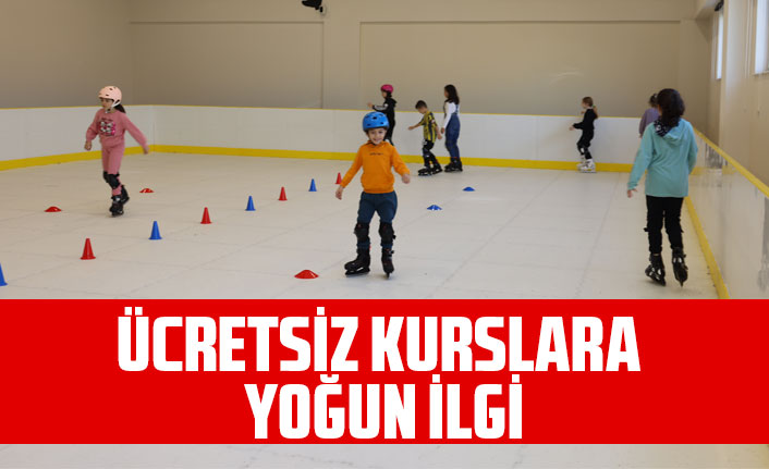 100. YIL BUZ PATENİ VE TIRMANMA SPOR SALONU’NDA KURSLAR YOĞUN İLGİYLE DEVAM EDİYOR