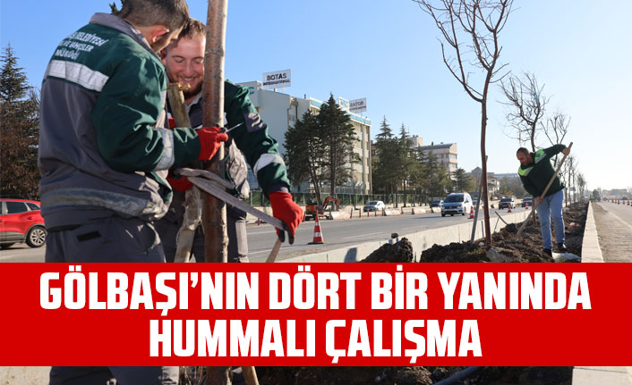 GÖLBAŞI’NIN DÖRT BİR YANINDA HUMMALI ÇALIŞMA