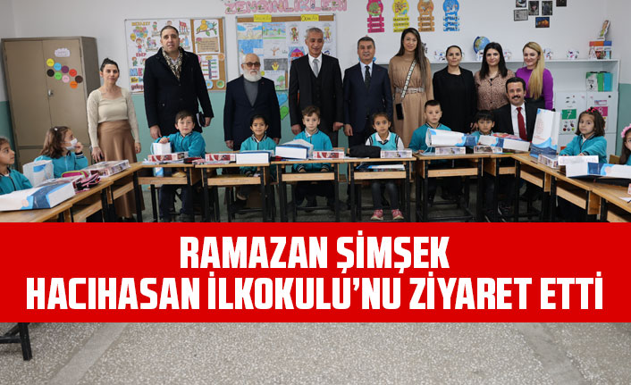GÖLBAŞI BELEDİYE BAŞKANI RAMAZAN ŞİMŞEK, HACIHASAN İLKOKULU’NU ZİYARET ETTİ