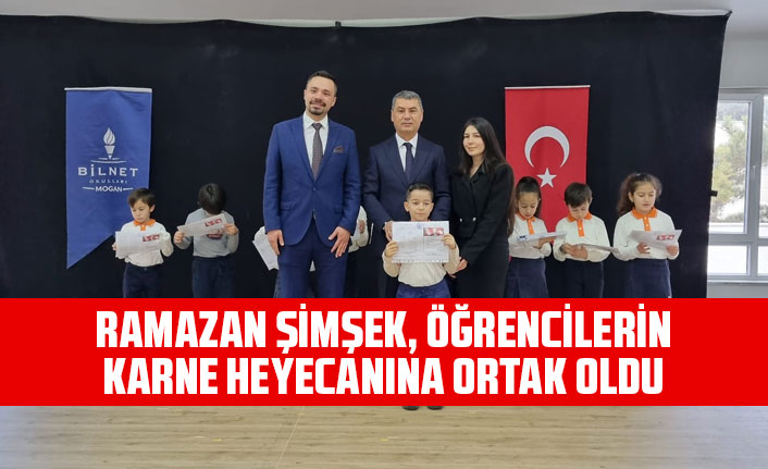 RAMAZAN ŞİMŞEK, ÖĞRENCİLERİN KARNE HEYECANINA ORTAK OLDU