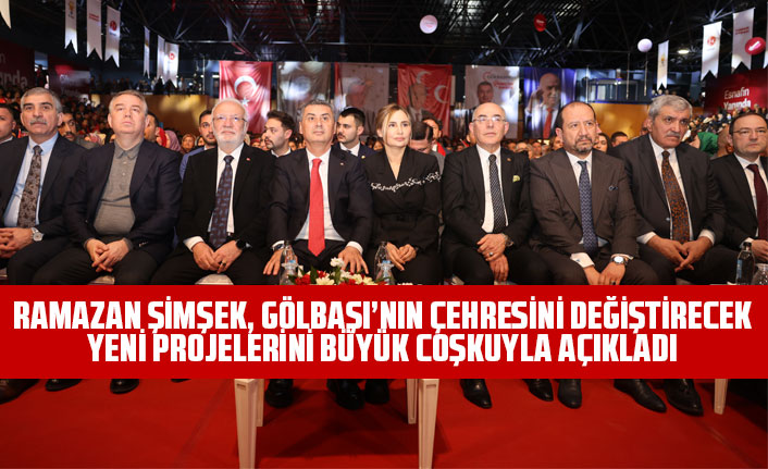 RAMAZAN ŞİMŞEK, GÖLBAŞI’NIN ÇEHRESİNİ DEĞİŞTİRECEK YENİ PROJELERİNİ BÜYÜK COŞKUYLA AÇIKLADI
