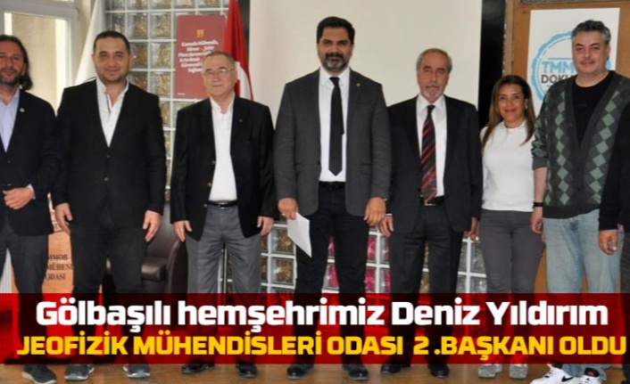 Deniz Yıldırım Jeofizik Mühendisleri Odası 2 .başkanı oldu