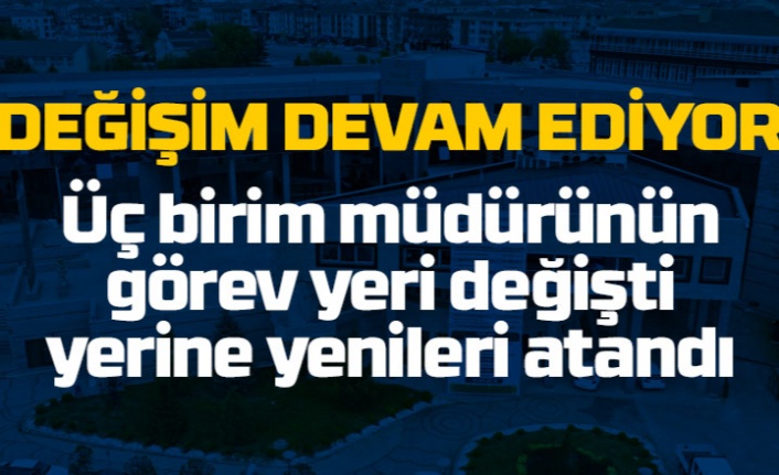 Gölbaşı Belediyesi kadrolarında değişim devam ediyor