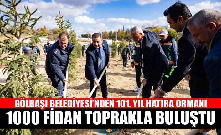 101. YIL HATIRA ORMANI’NDA 1000 FİDAN TOPRAKLA BULUŞTU