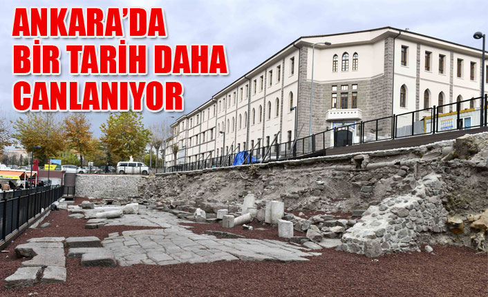 ANKARA BÜYÜKŞEHİR ROMA UYGARLIK DÖNEMİNİN ÖNEMLİ BİR MİRASINI DAHA AYAĞA KALDIRIYOR
