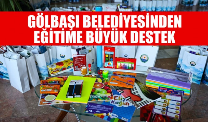 GÖLBAŞI BELEDİYESİNDEN EĞİTİME BÜYÜK DESTEK