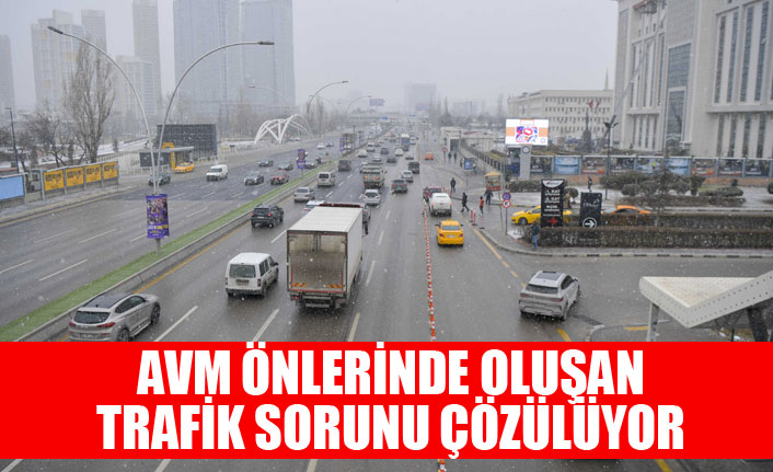 ABB AVM ÖNLERİNDE OLUŞAN TRAFİK SORUNUNU ÇÖZMEK İÇİN SAHADA