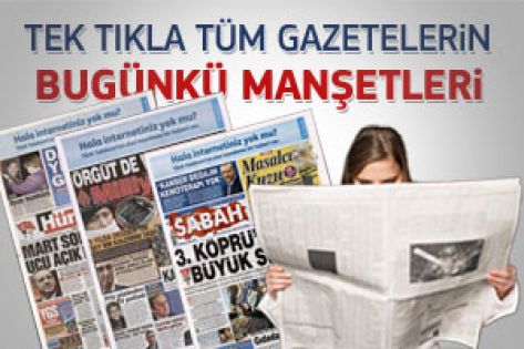 20 Ocak 2012 günün gazete manşetleri