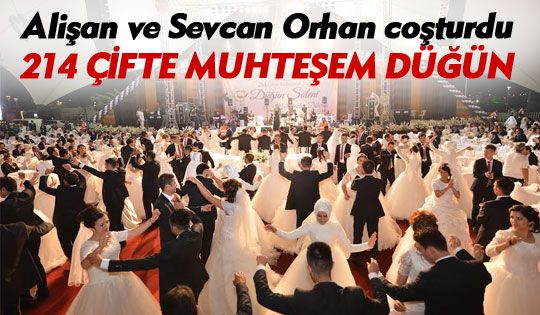 214 çifte muhteşem düğün