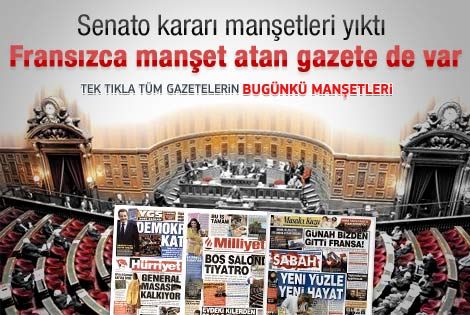 24 Ocak 2012 günün gazete manşetleri