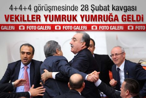 4+4+4 görüşmesinde gerginlik