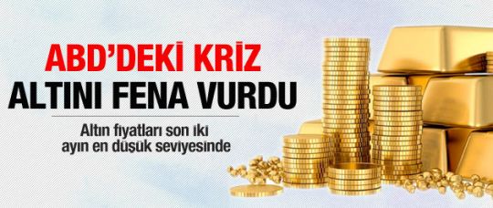 ABD'deki kriz altını fena vurdu