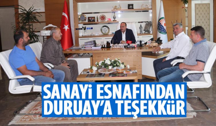 Ahiboz sanayi esnafı Duruay'a ziyaret