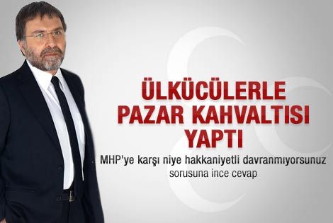 Ahmet Hakan ülkücülerle pazar kahvaltısında buluştu