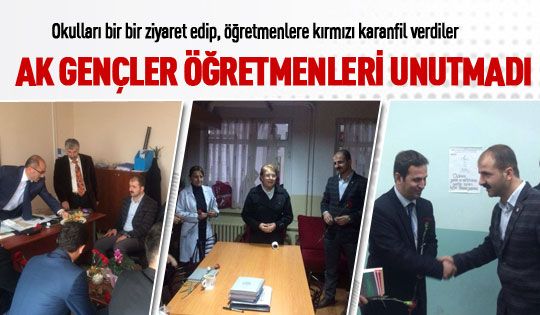 Ak Gençlik öğretmenleri unutmadı