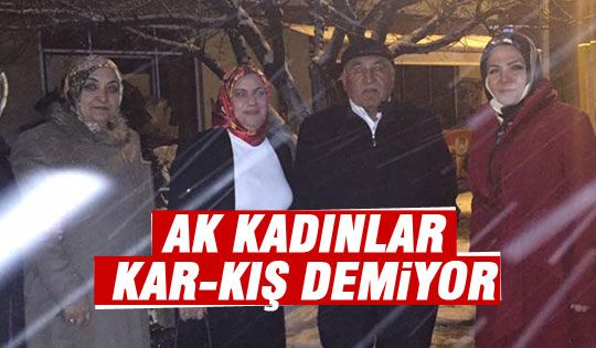 Ak Kadınlar kar-kış demiyor