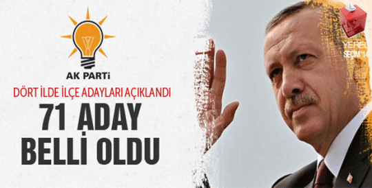 AK Parti'de 4 ilde ilçe adayları belli oldu