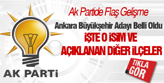 Ak Partide Flaş Gelişme