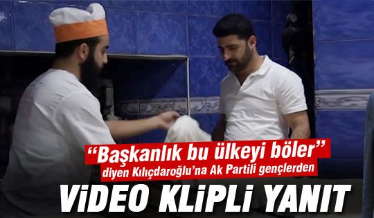 Ak Partili gençlerden Başkanlık videosu