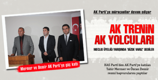 AK Trenin AK yolcuları meclis üyeliğine aday....