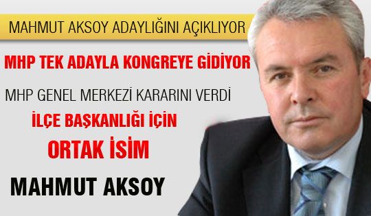 Aksoy adaylığını açıklıyor