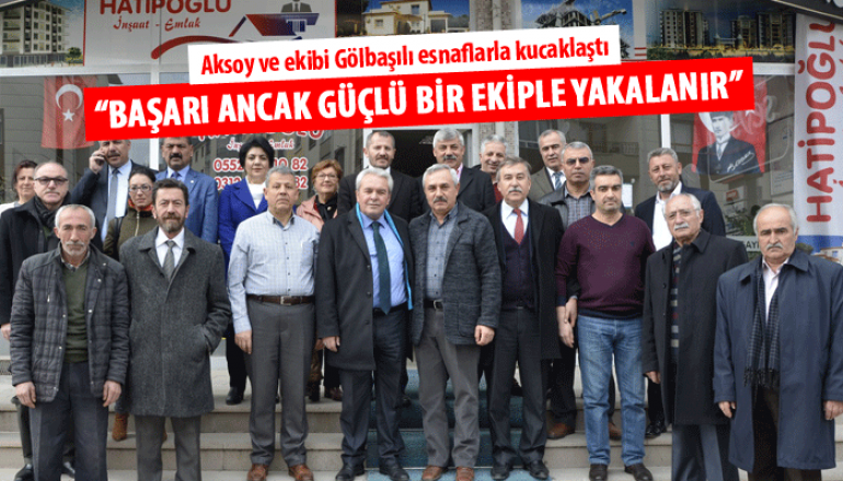 Aksoy “Başarı ancak güçlü bir ekiple yakalanır”