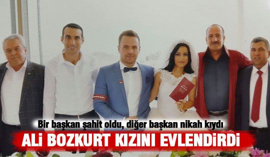 Ali Bozkurt kızını evlendirdi