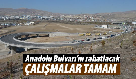 Anadolu Bulvarı'nda çalışma