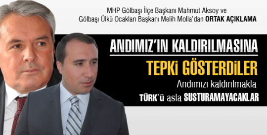 Andımız'ın kadlırılmasına ilk tepki MHP'den...