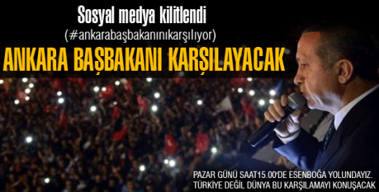 Ankara Başbakanı Karşılayacak