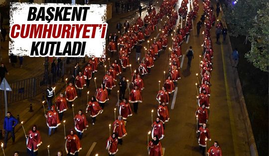 Ankara Cumhuriyet'i kutladı