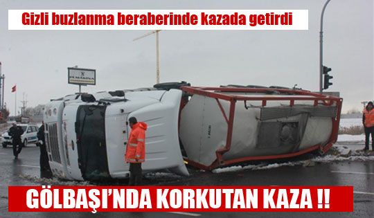 Ankara Gölbaşı'nda trafik kazası: 1 yaralı